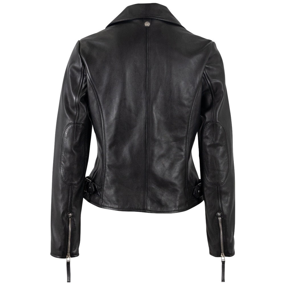 Geaca de Piele Dama Mauritius Neagra MWPasja - readytowear