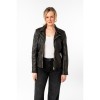 Mauritius MWPeetho – Geacă piele damă negru vintage cu accente aurii Geacă de piele damă negru bej Mauritius MWPeetho biker vintage cu fermoar auriu