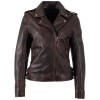 Geaca de Piele Dama Mauritius Visiniu Vintage MWPhoebe