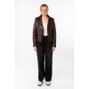 Geaca de Piele Dama Mauritius Visiniu Vintage MWPhoebe