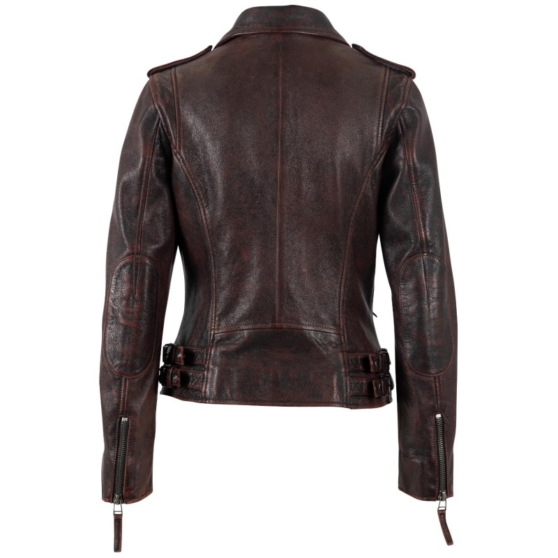 Geaca de Piele Dama Mauritius Visiniu Vintage MWPhoebe – Geci de Piele