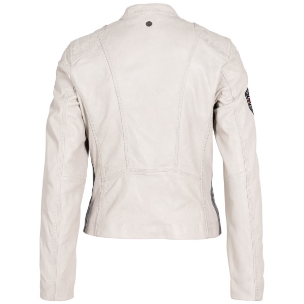 Geaca de Piele Dama Mauritius Bej Deschis MWPhoenixia