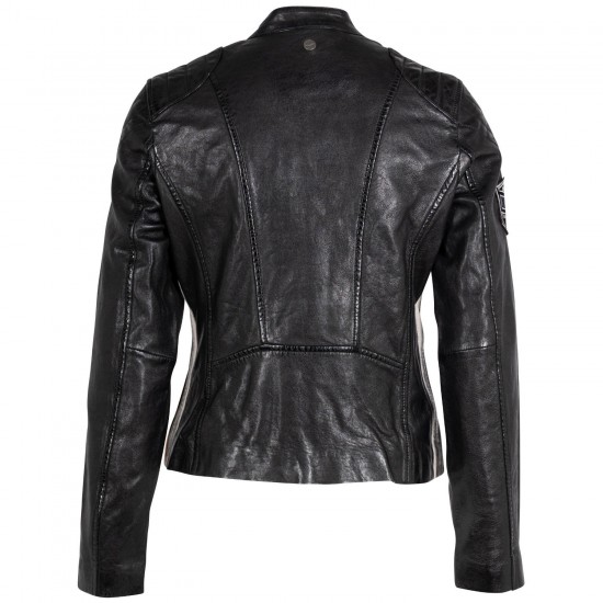 Geaca de Piele Dama Mauritius Neagra MWPhoenixia