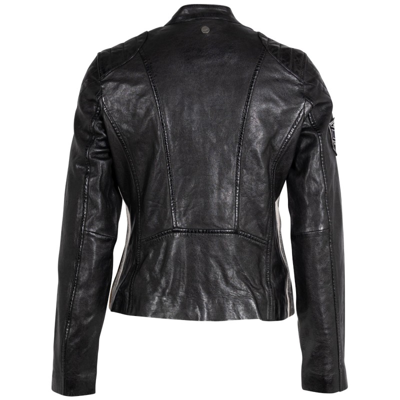 Geaca de Piele Dama Mauritius Neagra MWPhoenixia – Geci de Piele