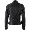 Geacă de piele damă Mauritius MWRena neagră slim fit stil biker racing