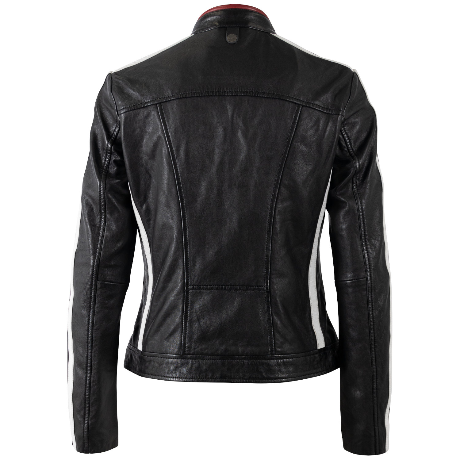 Mauritius MWRena - geacă de piele damă neagră slim fit - stil biker racing Geacă de piele damă Mauritius MWRena neagră slim fit stil biker racing