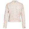 Geaca de Piele Dama Mauritius Alb Ivoriu MWRosely - readytowear.ro