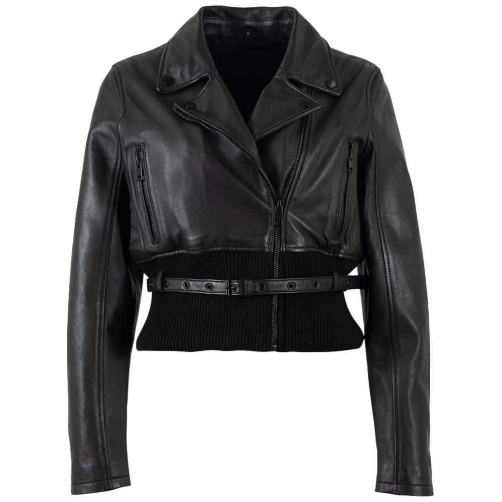 Geaca de Piele Dama Mauritius Neagra MWSunniva - readytowear