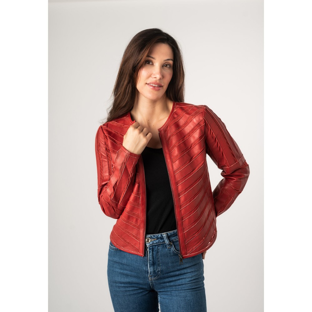 Geaca de Piele Dama Mauritius Rosie MWSuri - readytowear