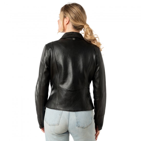 Geaca de Piele Dama Mauritius Neagra MWTabitha