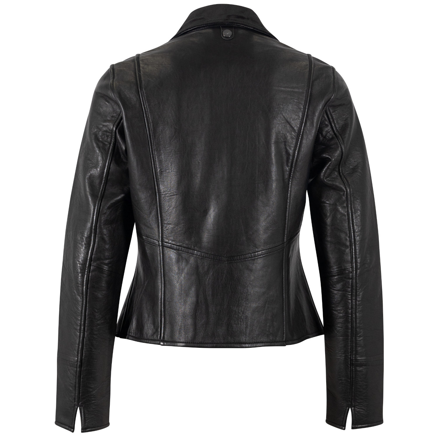 Geaca Piele Mauritius MWTabitha - Model Negru Clasic geaca piele dama mauritius neagra mwtabitha design minimalist inchidere centrala