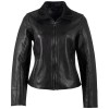 Geaca Piele Mauritius MWTabitha - Model Negru Clasic geaca piele dama mauritius neagra mwtabitha design minimalist inchidere centrala