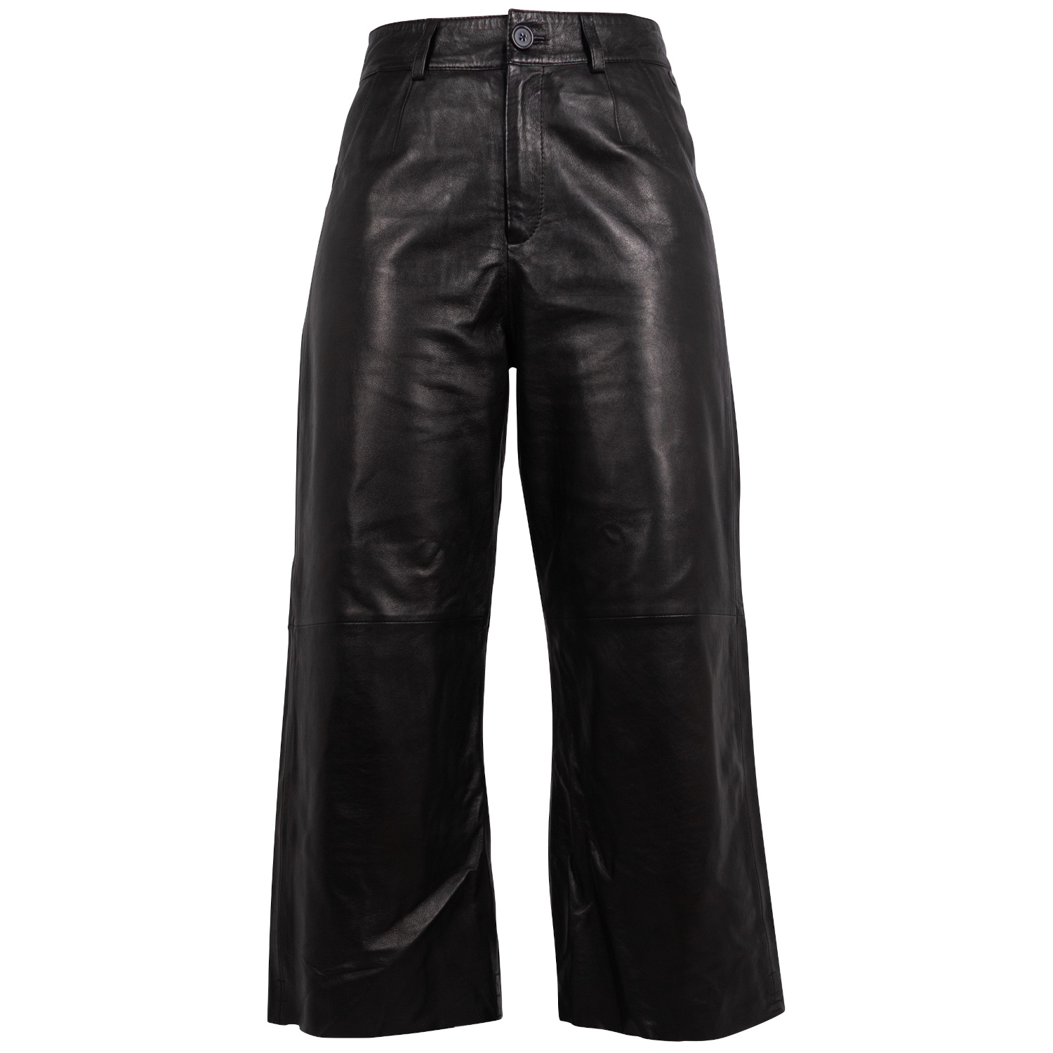 Pantaloni de Piele Dama Mauritius Negri MWTahani – Pantaloni de Piele