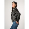 Geaca de Piele Dama Mauritius Negru Vintage MWTaisha - readytowear.ro