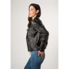 Geaca Piele Mauritius Mwtaisha - Stil Biker Vintage geaca piele naturala dama mauritius mwtaisha negru vintage