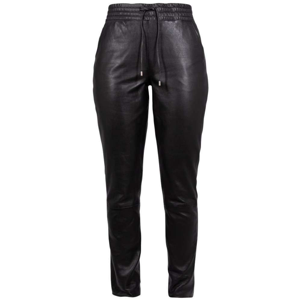 Pantaloni de Piele Dama Mauritius Negri MWTamika
