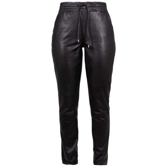 Pantaloni de Piele Dama Mauritius Negri MWTamika