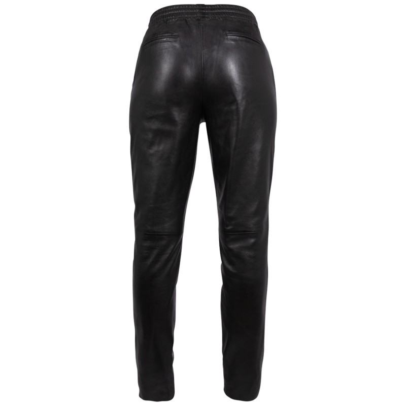 Pantaloni de Piele Dama Mauritius Negri MWTamika – Pantaloni de Piele