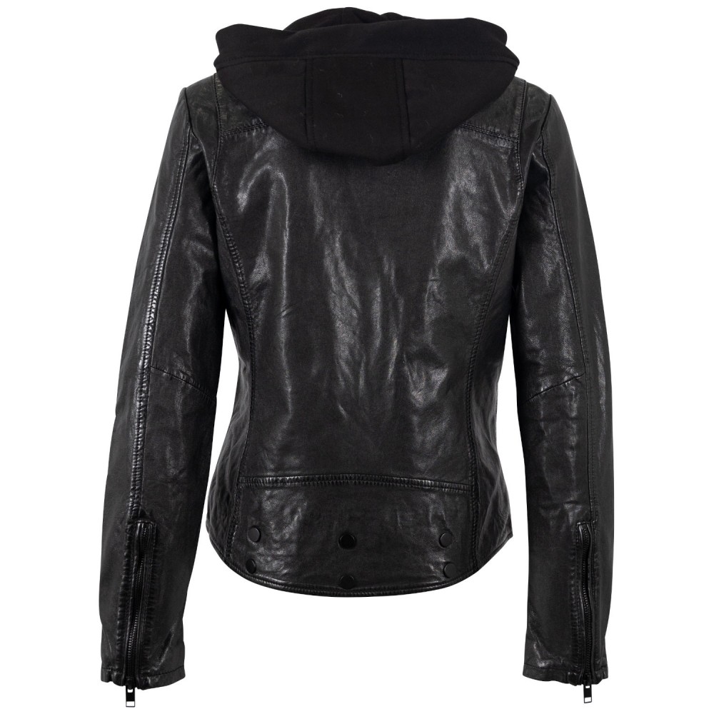 Geaca de Piele Dama Mauritius Neagra MWTary - readytowear