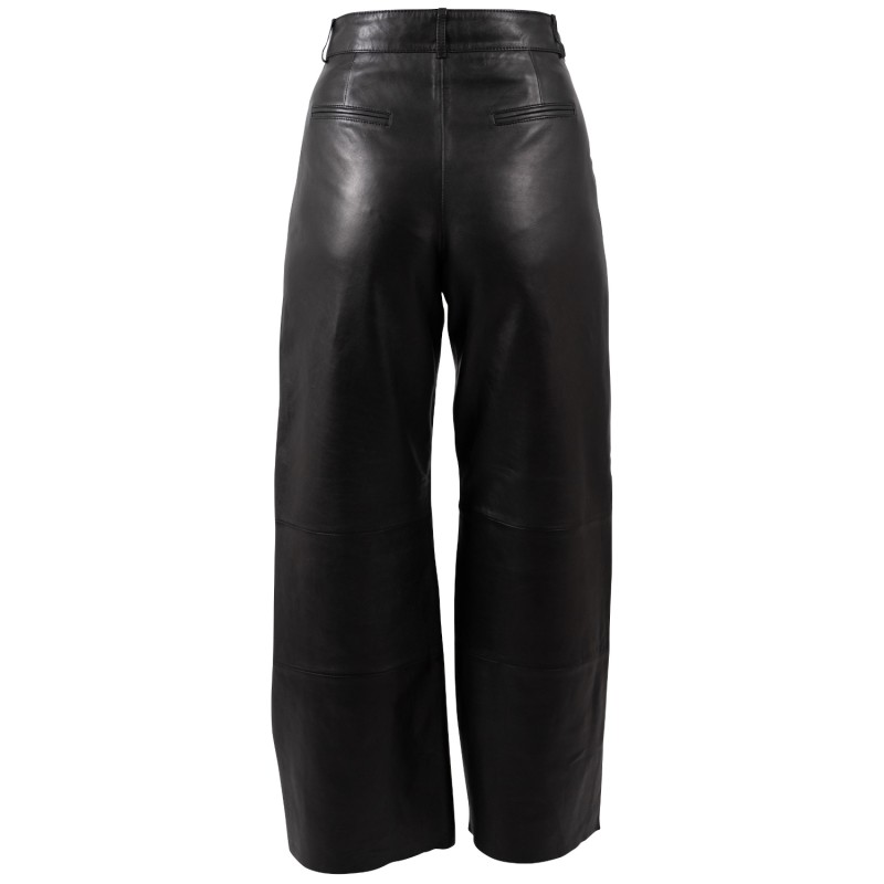 Pantaloni de Piele Dama Mauritius Negri MWTomiwa – Black Friday