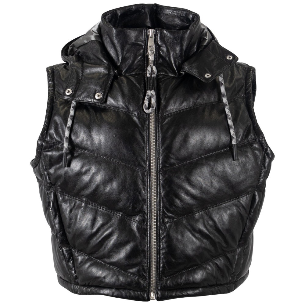 Vesta de Piele Dama Mauritius Neagra MWValla