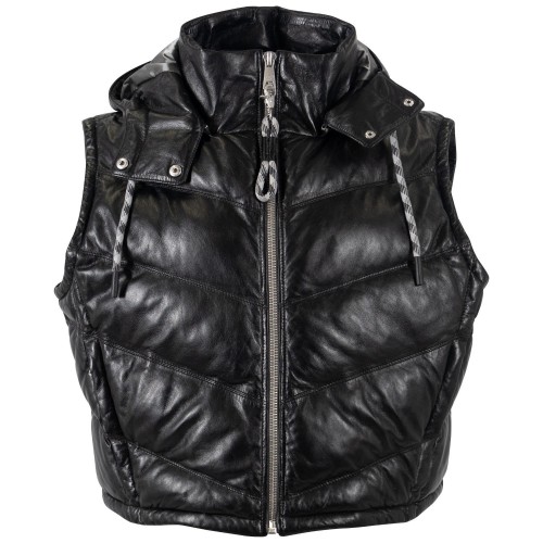 Vesta de Piele Dama Mauritius Neagra MWValla