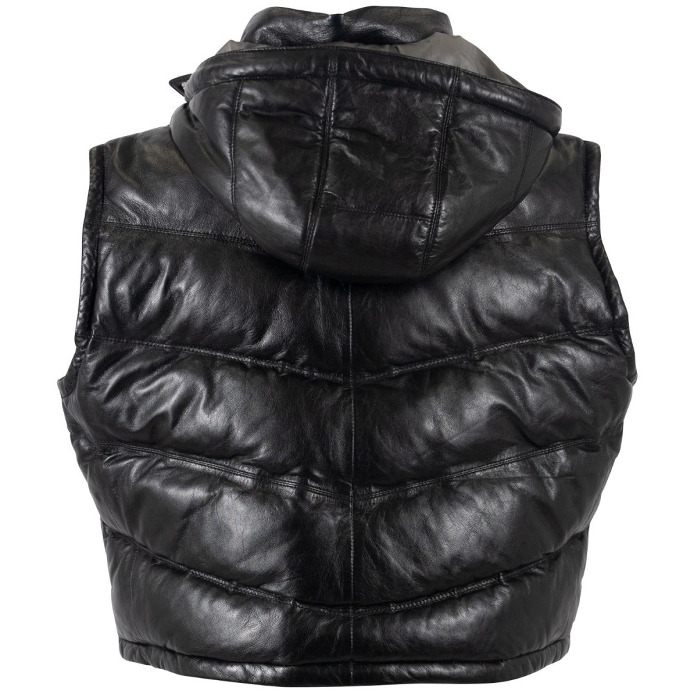 Vesta de Piele Dama Mauritius Neagra MWValla