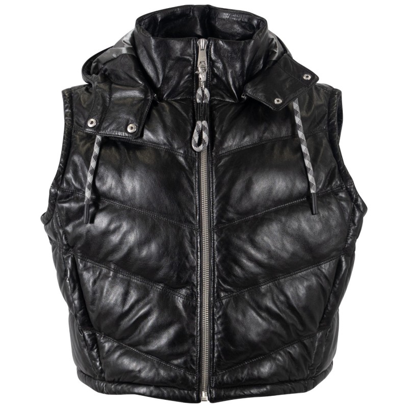 Vesta de Piele Dama Mauritius Neagra MWValla – Veste de Piele