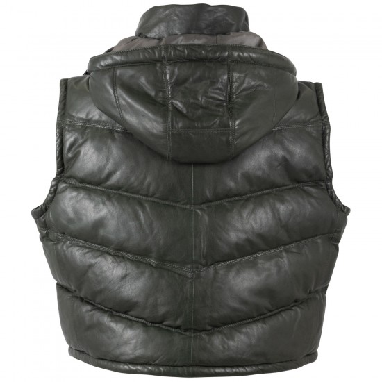 Vesta de Piele Dama Mauritius Olive MWValla Vesta de Piele Dama Mauritius Olive MWValla