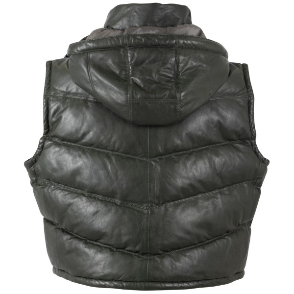 Vesta de Piele Dama Mauritius Olive MWValla Vesta de Piele Dama Mauritius Olive MWValla