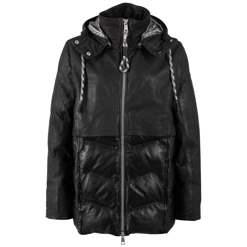 Geaca de Piele Dama Mauritius Antracit Inchis MWVlinda