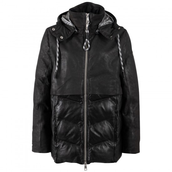 Geaca de Piele Dama Mauritius Antracit Inchis MWVlinda