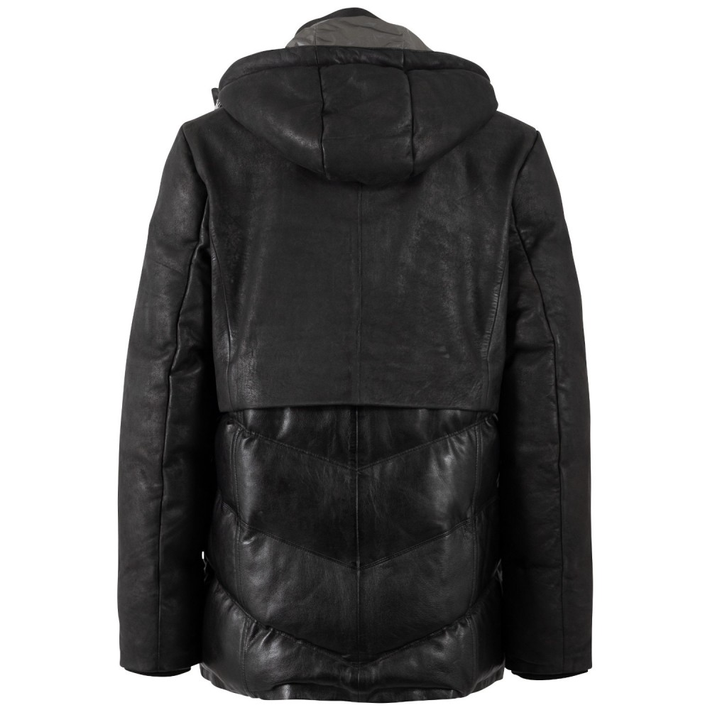 Geaca de Piele Dama Mauritius Antracit Inchis MWVlinda