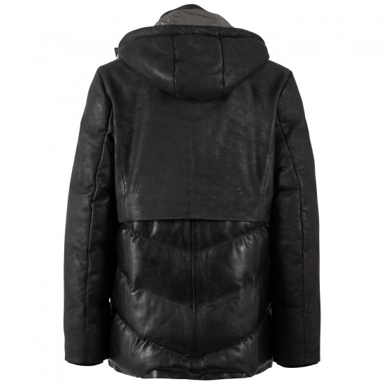 Geaca de Iarna din Piele Dama Mauritius Antracit Inchis MWVlinda Geaca de Iarna din Piele Dama Mauritius Antracit Inchis MWVlinda