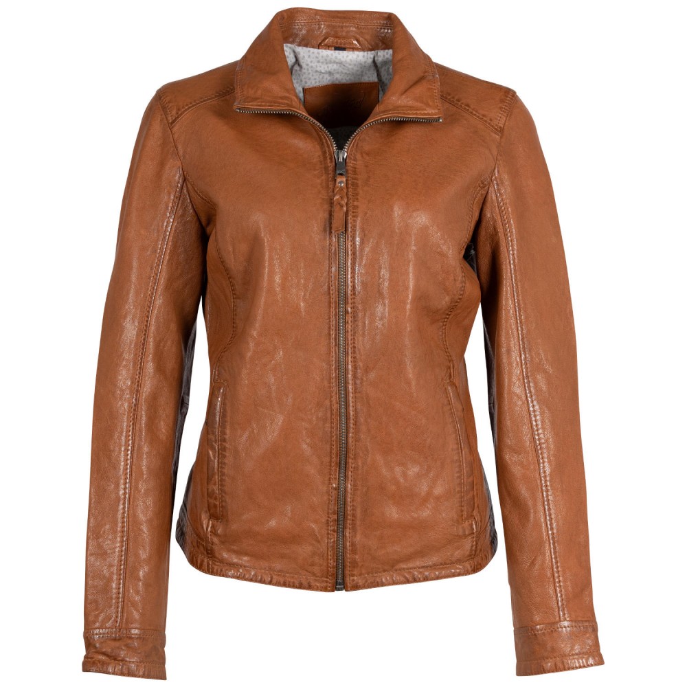 Geaca de Piele Dama Mauritius Coniac MWWalli - readytowear