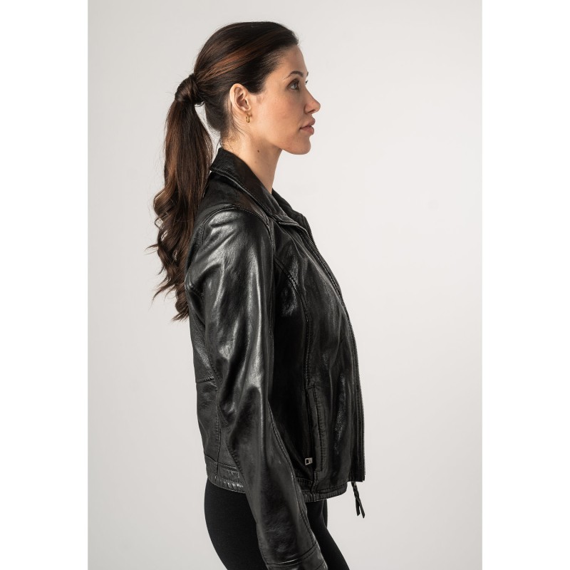 Geaca de Piele Dama Mauritius Neagra MWWalli – Geci de Piele Geaca de Piele Dama Mauritius Neagra MWWalli – Geci de Piele