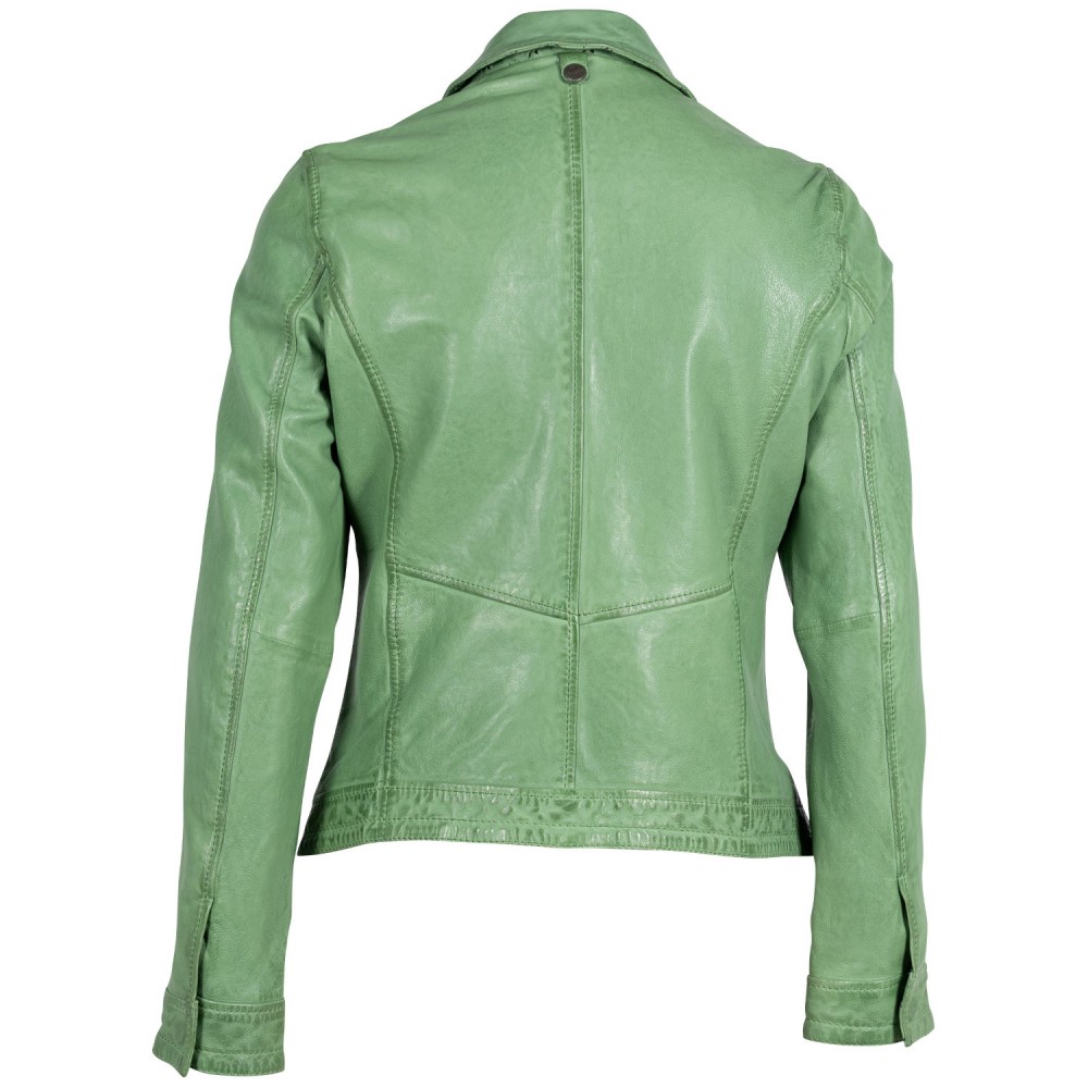 Geaca de Piele Dama Mauritius Verde MWWalli - readytowear