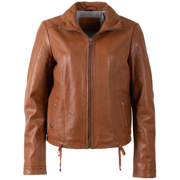 Geaca Scurta de Piele Dama Mauritius Coniac MWWimpje