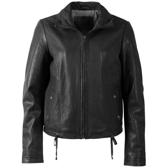 Geaca Scurta de Piele Dama Mauritius Neagra MWWimpje