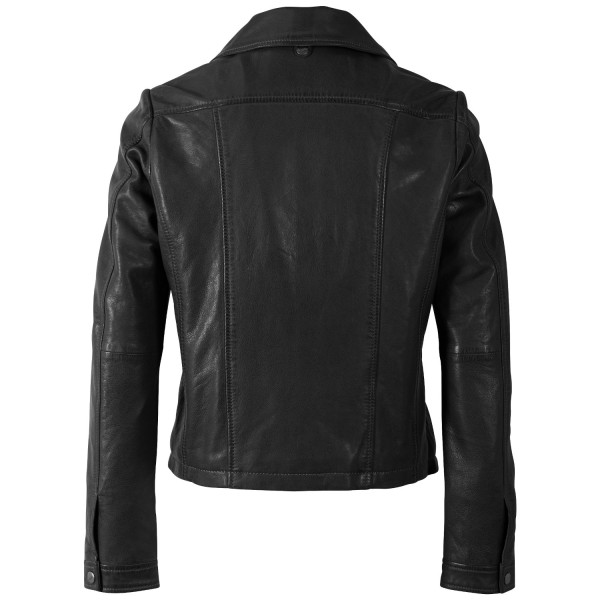Geaca Scurta de Piele Dama Mauritius Neagra MWWimpje Geaca Scurta de Piele Dama Mauritius Neagra MWWimpje
