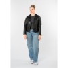 Geacă de Piele Damă Mauritius MWWona Negru/Negru slim fit stil biker rock