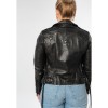 Geacă de Piele Damă Mauritius MWWona Negru/Negru slim fit stil biker rock