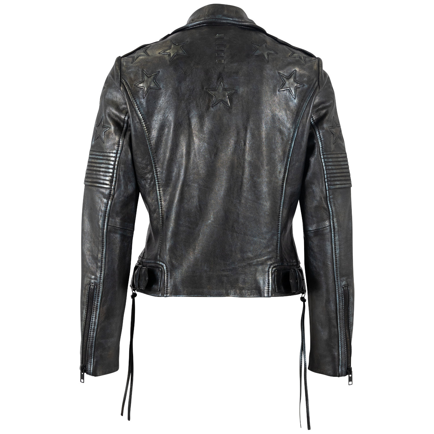 Geaca de Piele Dama Mauritius Negru/Argintiu MWWona – Geci de Piele Geaca de Piele Dama Mauritius Negru/Argintiu MWWona – Geci de Piele