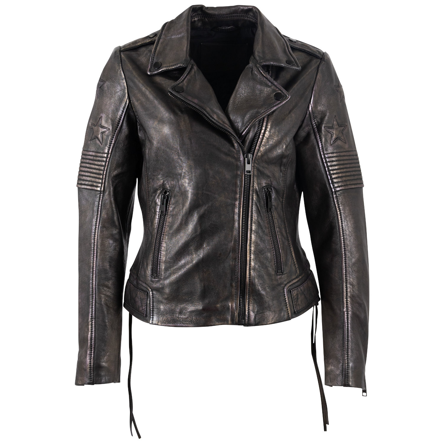 Geaca de Piele Dama Mauritius Negru/Auriu MWWona – Geci de Piele Geaca de Piele Dama Mauritius Negru/Auriu MWWona – Geci de Piele