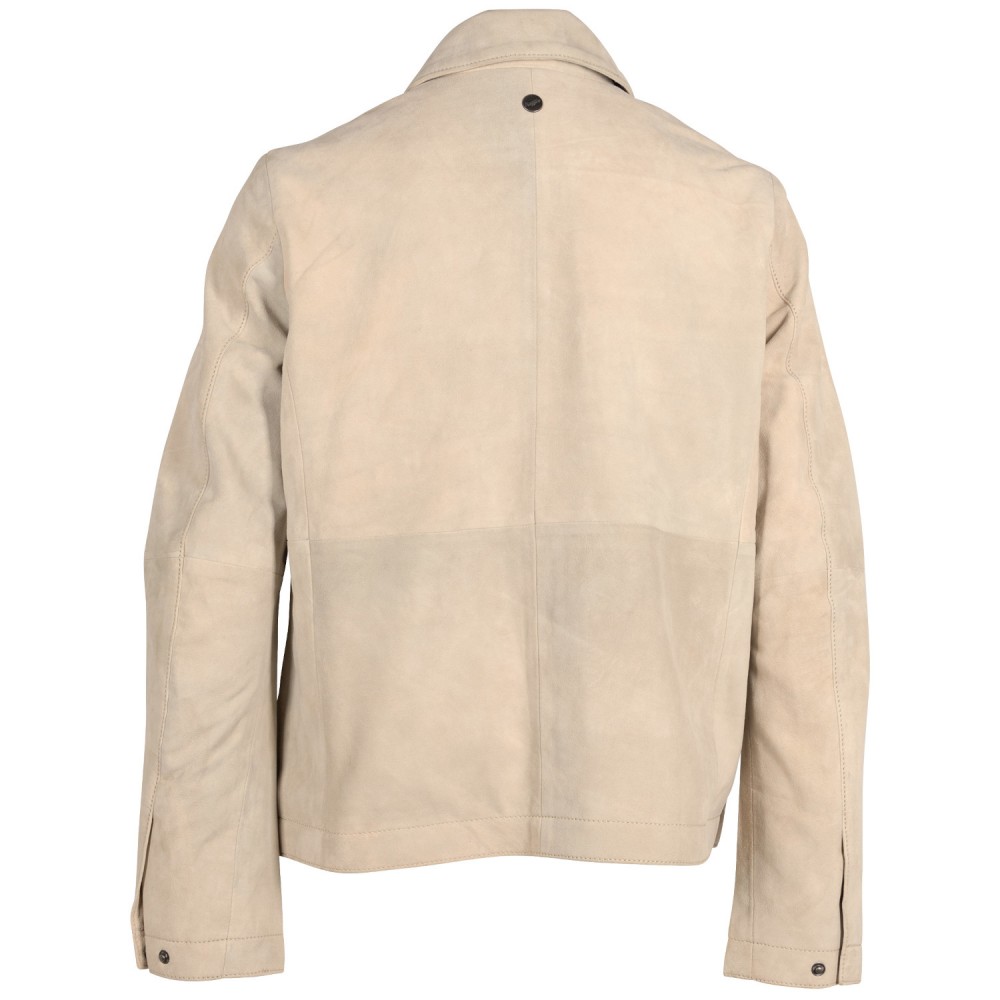 Geaca de Piele Dama Mauritius Alb Ivoriu MWYaima - readytowear