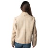 Geaca de Piele Dama Mauritius Alb Ivoriu MWYaima - readytowear.ro