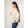Geaca de Piele Dama Mauritius Alb Ivoriu MWYaima - readytowear.ro