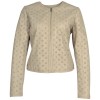Geaca de Piele Dama Mauritius Alb Ivoriu MWYalou - readytowear.ro