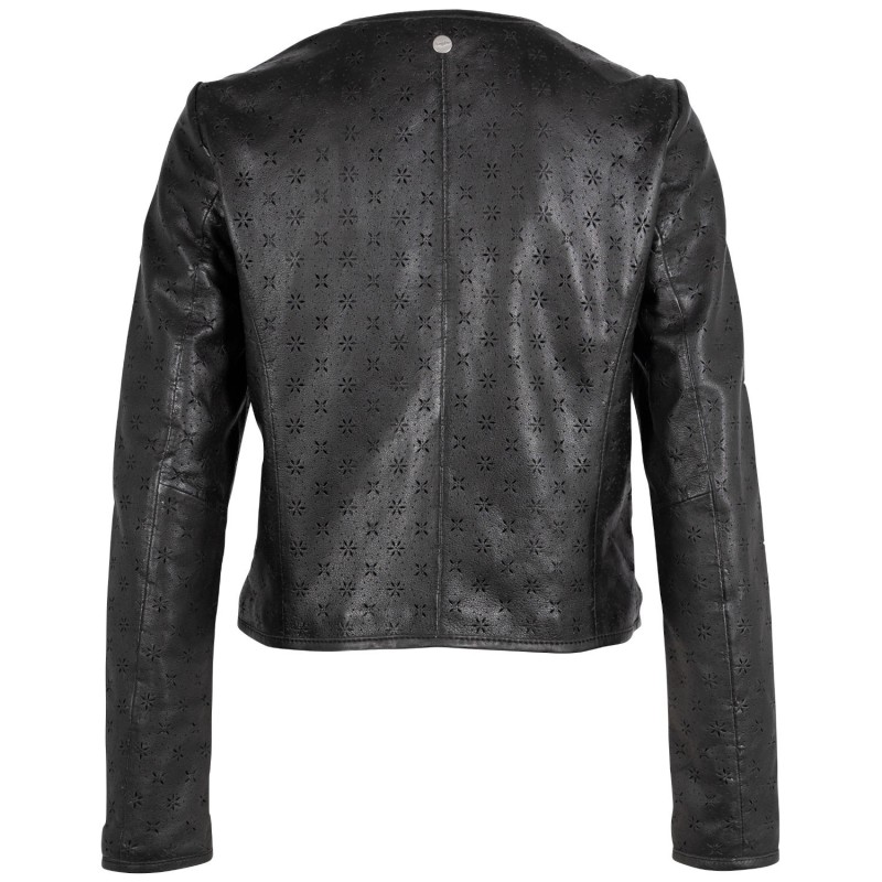 Geaca de Piele Dama Mauritius Neagra MWYalou – Geci de Piele