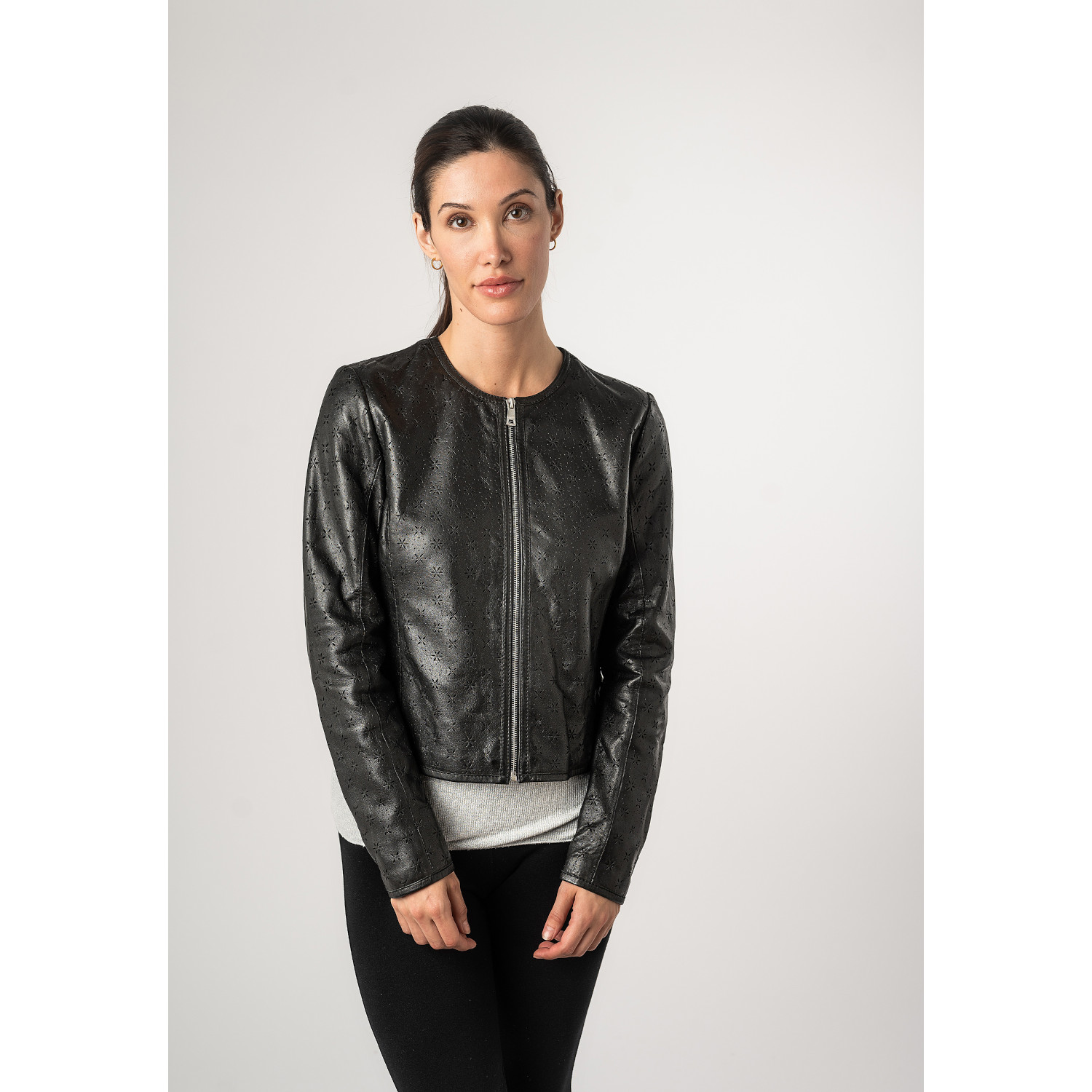 Geaca de Piele Dama Mauritius Neagra MWYalou – Geci de Piele Geaca de Piele Dama Mauritius Neagra MWYalou – Geci de Piele